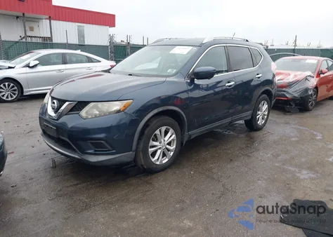 2016 Nissan Rogue Sv из США, поврежденный, VIN KNMAT2MV0GP647898